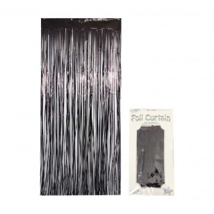 Black Foil Door Curtain
